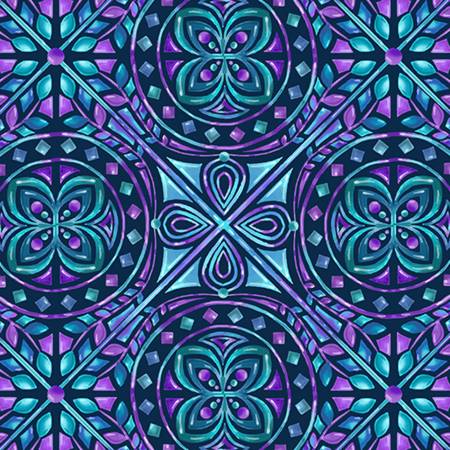 Viola Mosaic Digital Cuddle 60"