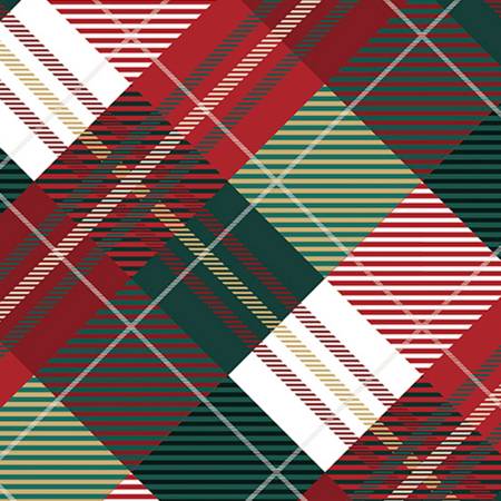 Multi Plaid Tidings Digital Cuddle 60"