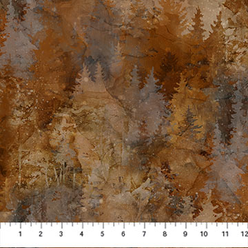 Highland View Trees Dk Rust