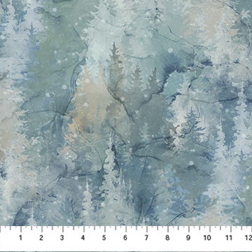 Highland View Trees Lt Blue