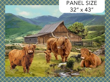 Highland Home Panel 32" x 43"