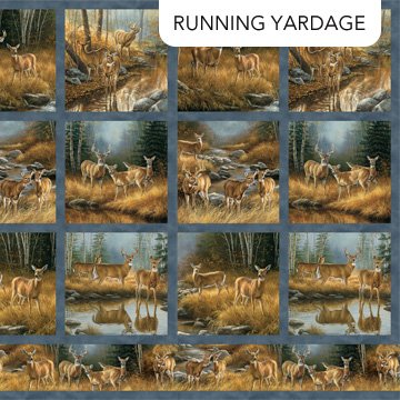 Naturscapes Birchwood Blocks sold by the 2/3 yd panel