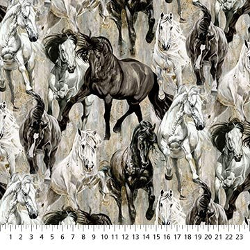 Shadow and Light Brown Multi Horses