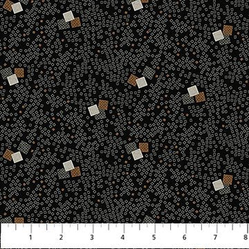 Haberdashery Flannel Mini Block Toss Charcoal
