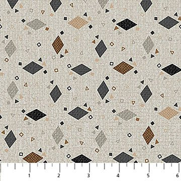 Haberdashery Flannel Diamond Toss Lt Grey