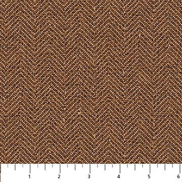 Haberdashery Flannel Chevron Rust