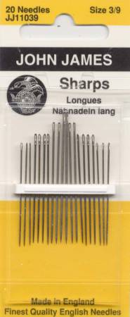 JJ Sharps Needles  3/9 Assorted