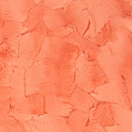 Luxe Cuddle Hide Embossed Papaya 60"