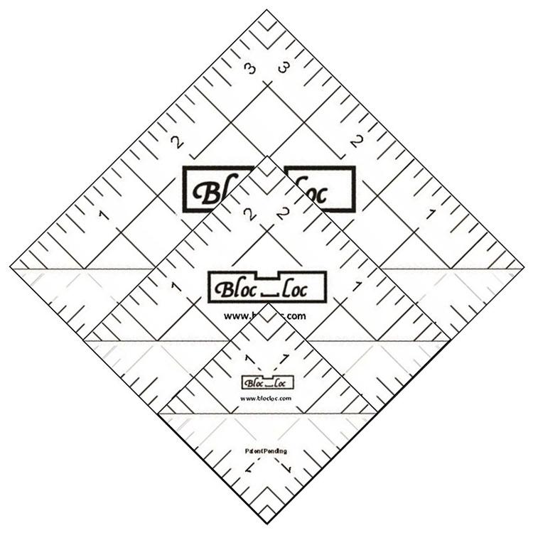 Half Square Triangle Ruler Set4 HST S4 Bloc Loc#1