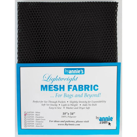 Mesh Fabric 18"x54" Black SUP209 BLACK By Annie#1