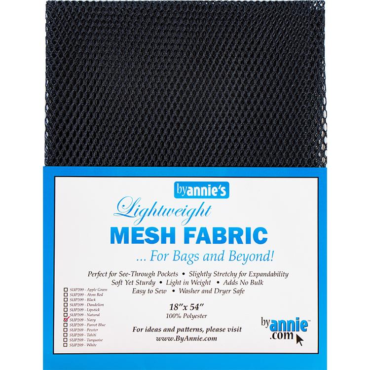 Mesh Fabric 18"x54" Navy SUP209 NAVY By Annie#1