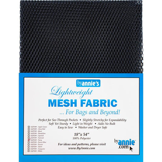 Mesh Fabric 18"x54" Navy SUP209 NAVY By Annie#1