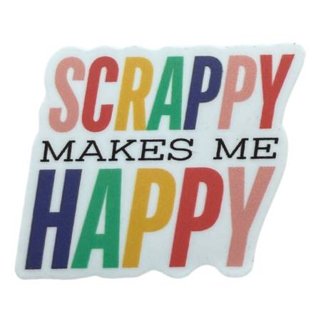 Scrappy Makes Me Happy Sticker