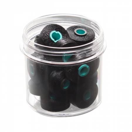 Magna-Quilt Delights Style L 74yd Pre-wound Bobbin Black 20 Jar