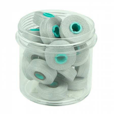 Magna-Quilt Delights Style L 74yd Pre-wound Bobbin Light Gray 20 Jar
