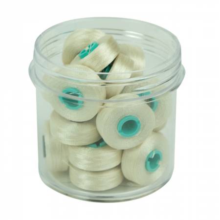 Magna-Quilt Delights Style L 74yd Pre-wound Bobbins Cream 20 Jar