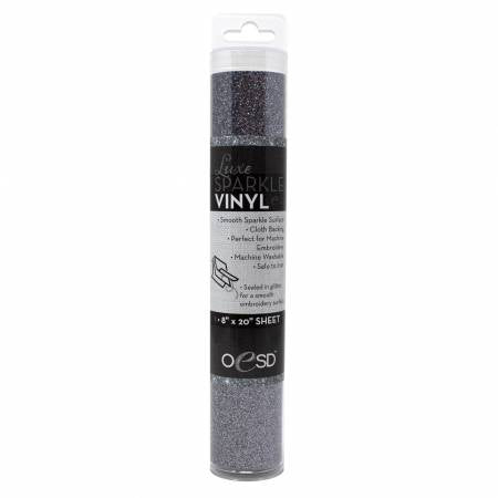 Luxe Sparkle Vinyl 8in x 20in Steel Gray