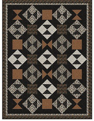 Algonquin Flannel Quilt Kit 54.5"x72.5"