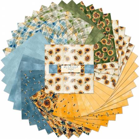 10in Squares Sunkissed, 42pcs