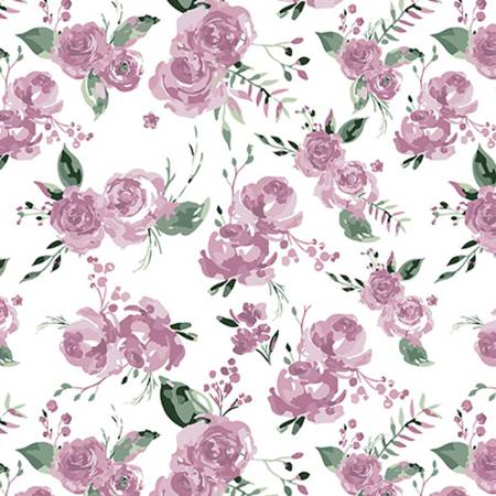 Snow Garden Bouquet Quilting Cuddle 45"