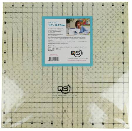 Quilter's Select Non-Slip Ruler 12-1/2in x 12-1/2in