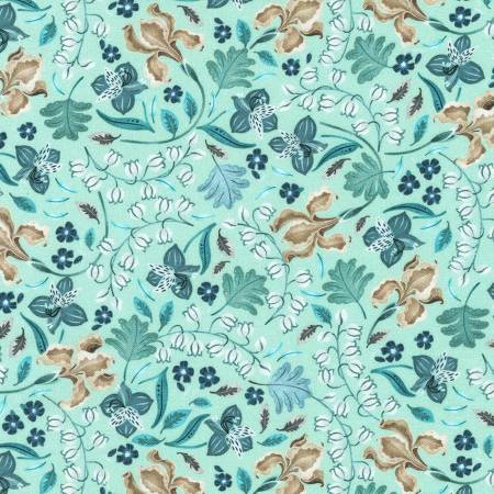 Feathers and Flora Leaves Mint