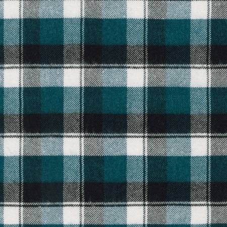 Plaid Teal Flannel 51"