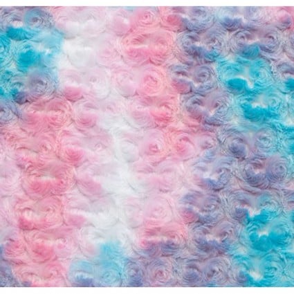 60" Cuddle Luxe Rainbow Rose Cotton Candy
