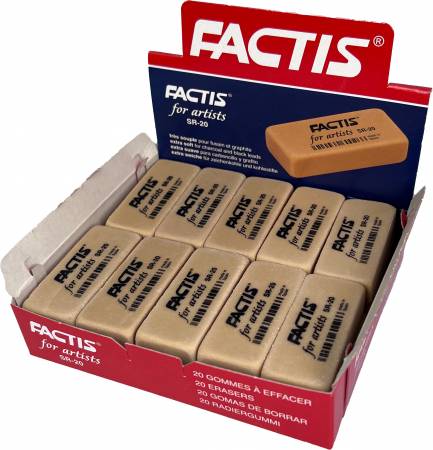 Factis Latex Free Gum Erasers 2in x 1in