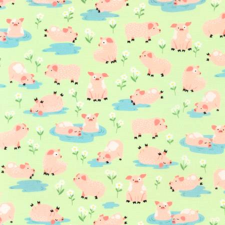 Cuddly Countryside Pigs Green