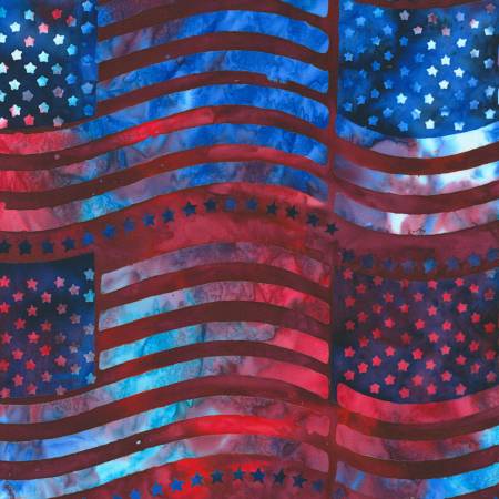 Liberty 2 Batik American Flag Country