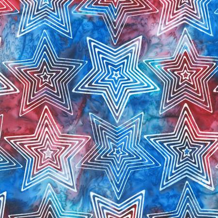 Liberty 2 Batik Stars Americana