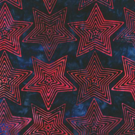 Liberty 2 Batik Stars Starry Night