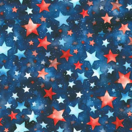 Stars and Stripes Small Red And Blue Stars Blue