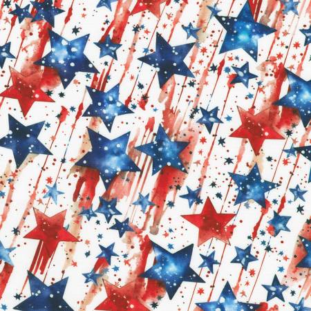 Stars and Stripes Shooting Stars White