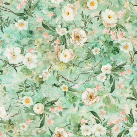 Serene Dream Blossoms Seafoam