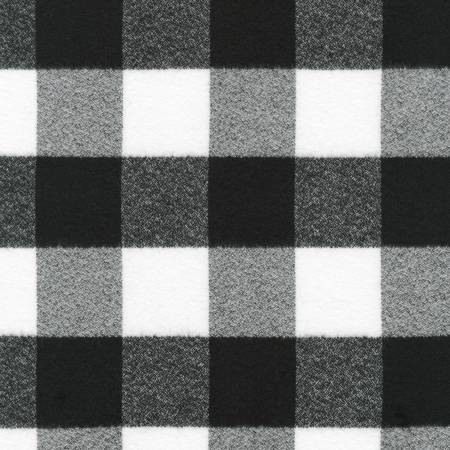 Mammoth Flannel Black and White Buffalo Check