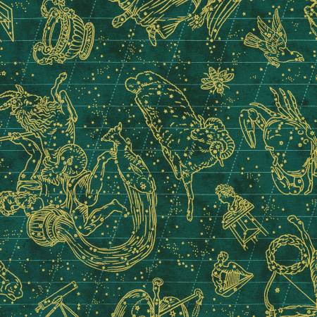 Star Maps Astrological Emerald w/Metallic