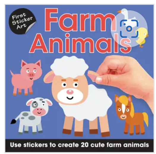 First Sticker Art: Farm Animals