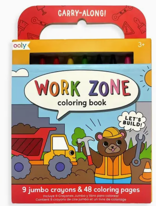 Carry Along Coloring Book Work Zone
