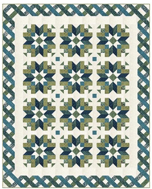 Morning Stars Batik Kit 72" x 90" (Cold Version)