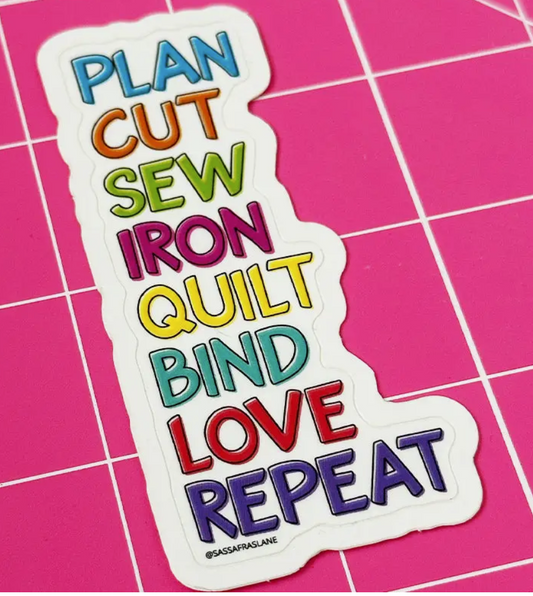 Plan, Cut, Sew...Sticker