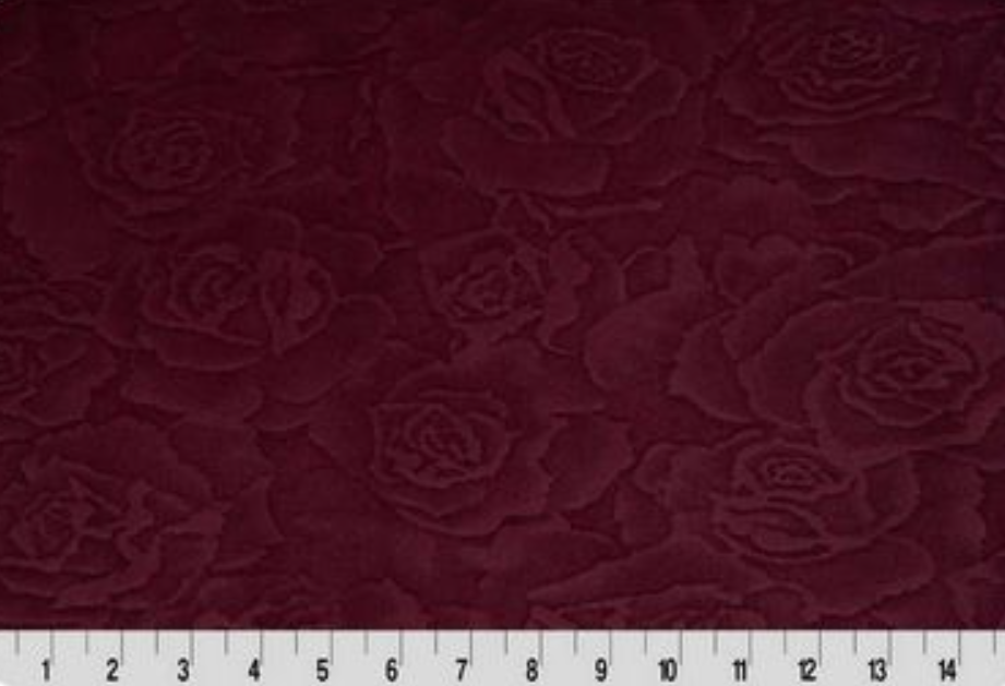 90" Cuddle Rose Burnout Merlot