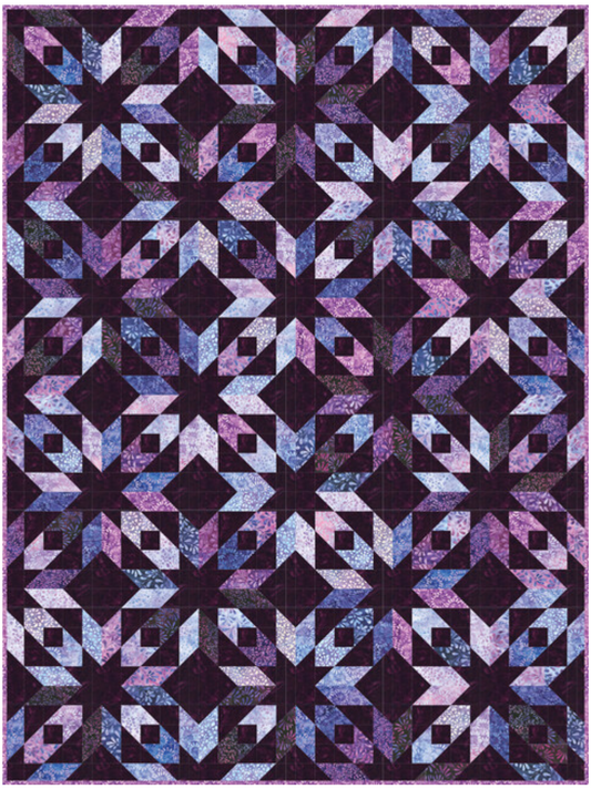 Same Sky Kit 60" x 80" Dancing Petals Batiks