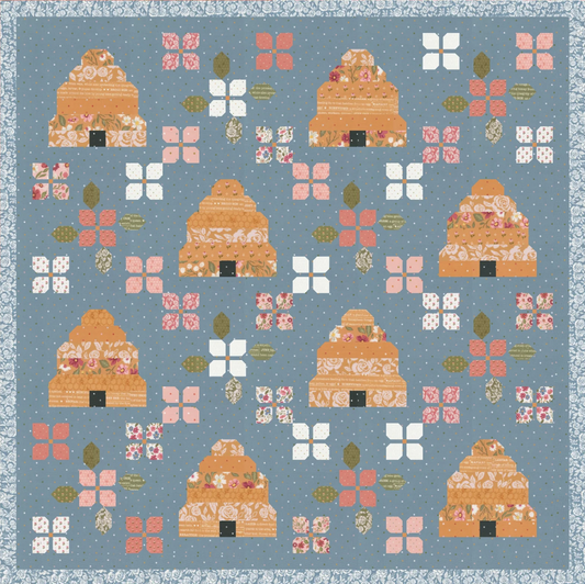 Bloom and Buzz 72.5" x 72.5"