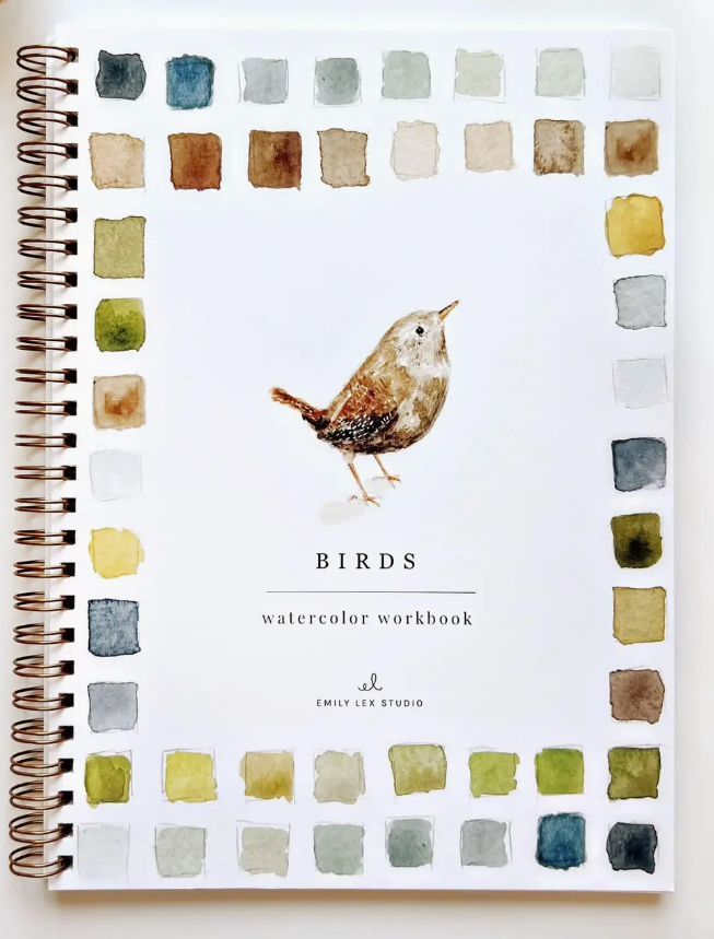 birds watercolor workbook