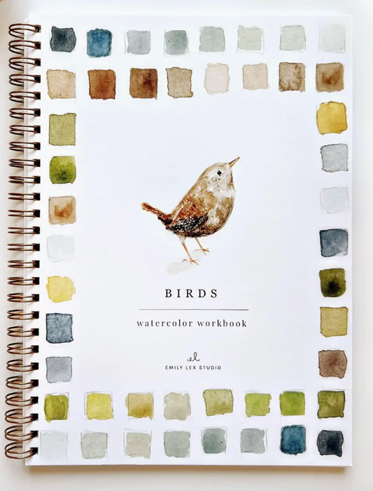 birds watercolor workbook