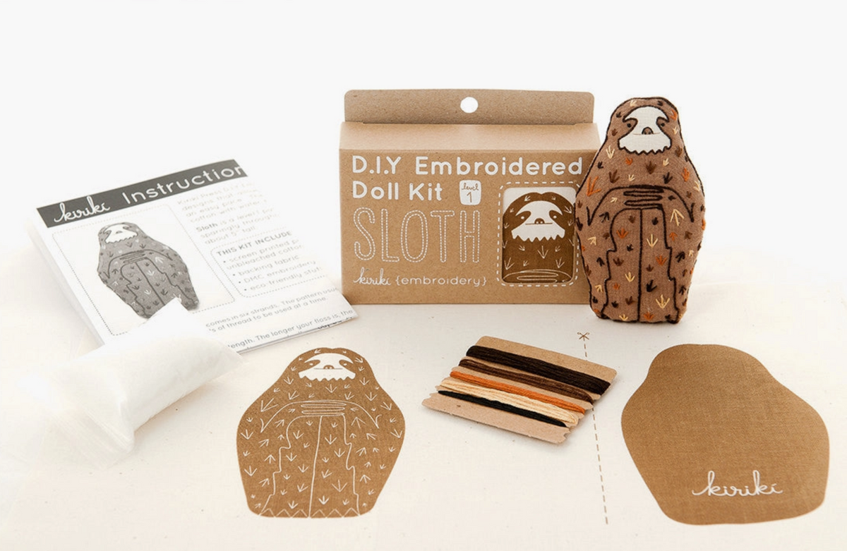 Sloth - Embroidery Kit
