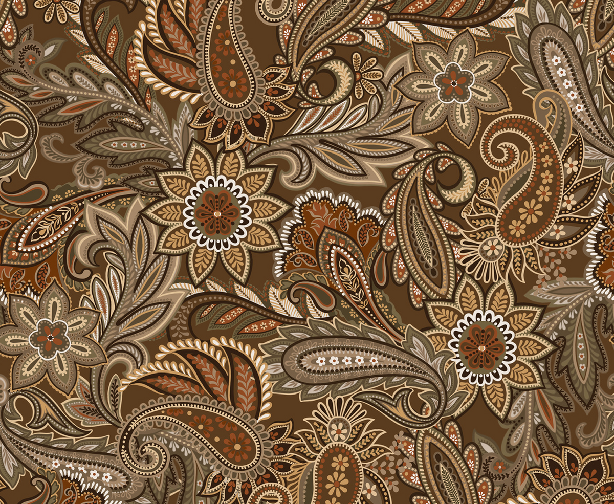 QATD Brown Paisley