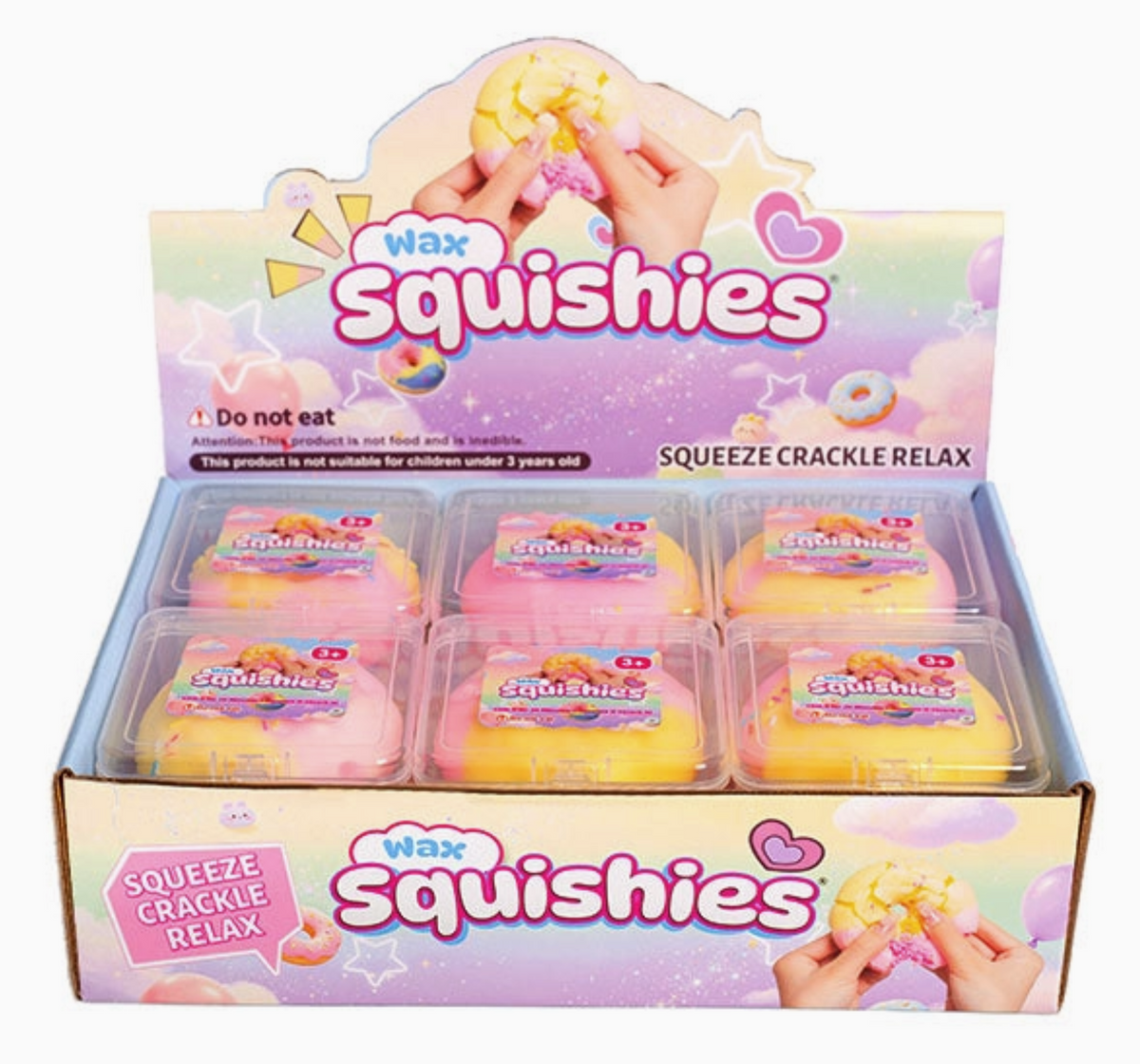 Wax Squishies Donut Wax Crackle Fidget Clay Toy